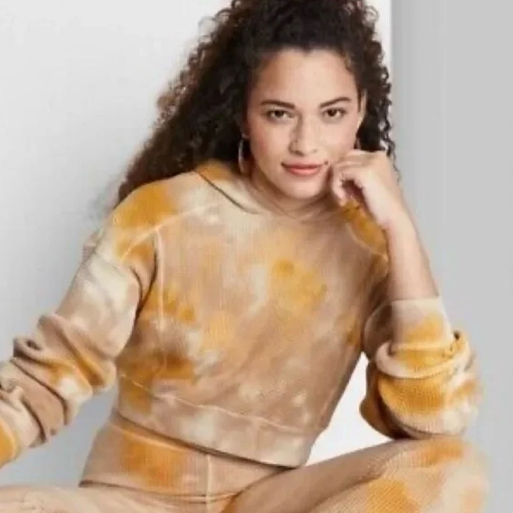 Wild Fable Tie-Dye Cropped Hoodie